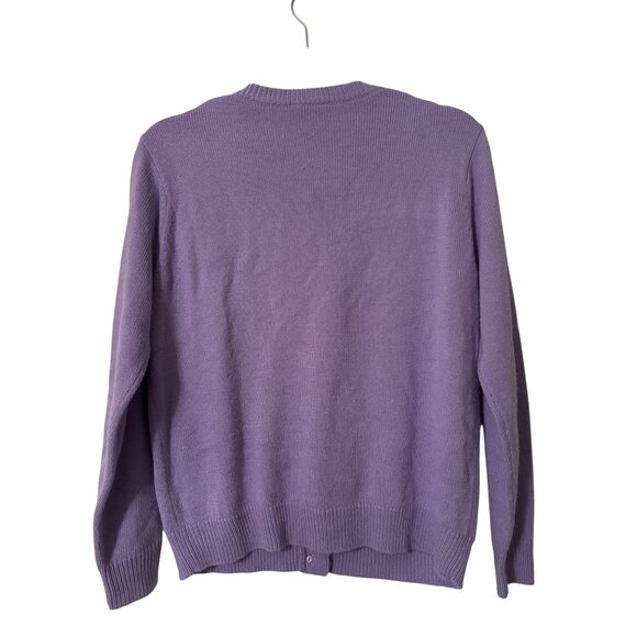 The Tog Shop Lavender Gold Button-Front Cardigan Sweater S - Picture 2 of 9